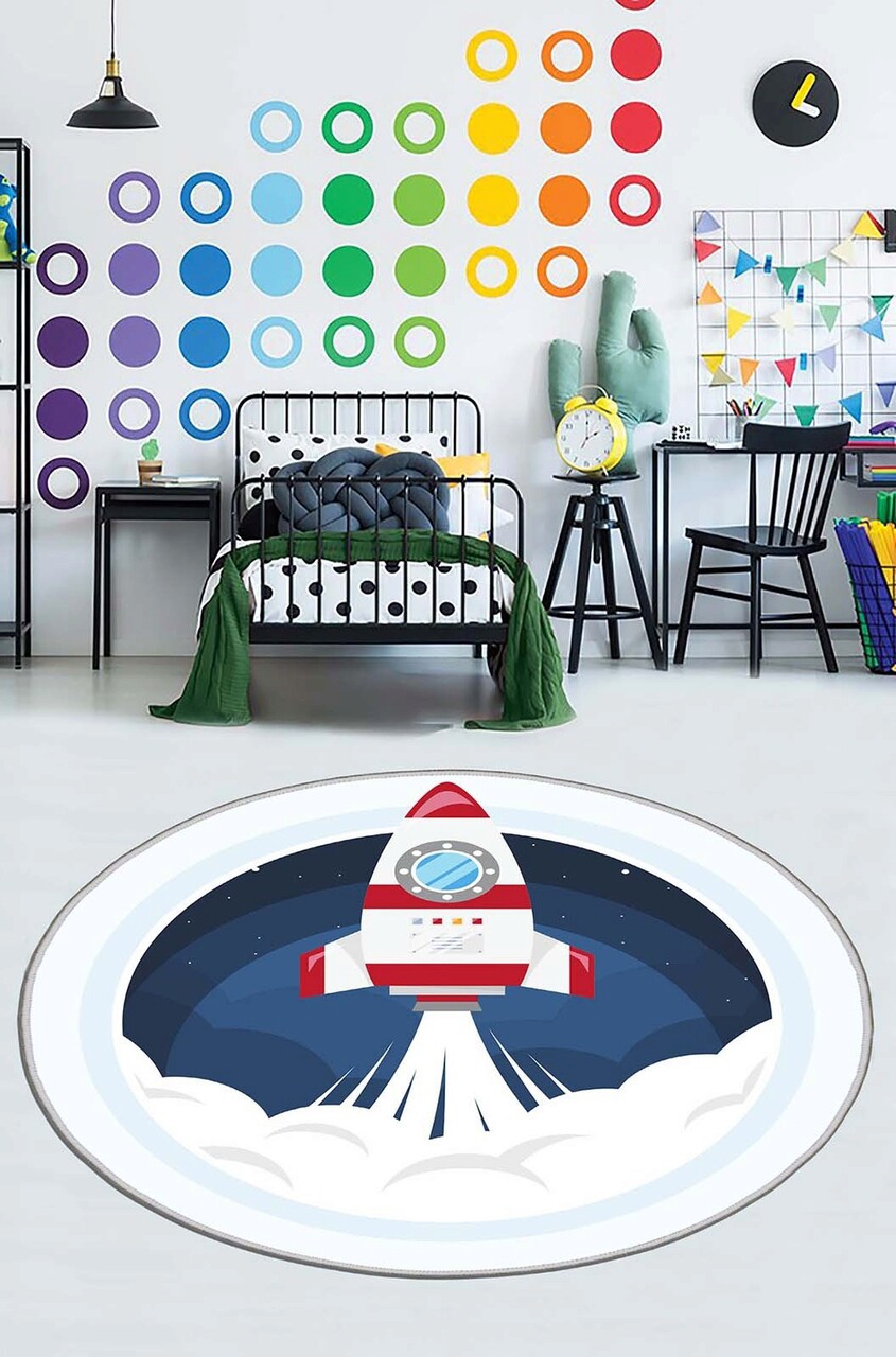 Covor pentru copii, HMNT927, 180x180 cm, Multicolor - imagine 5